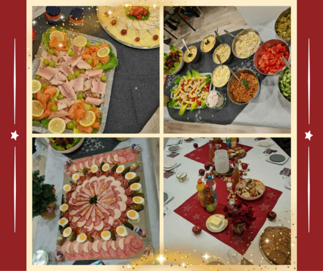 xmas Collage aus 4 Bildern